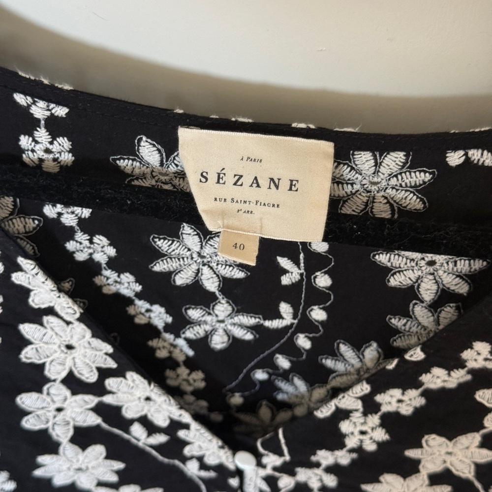 Sézane Floral Cotton Top - Picture 3 of 4